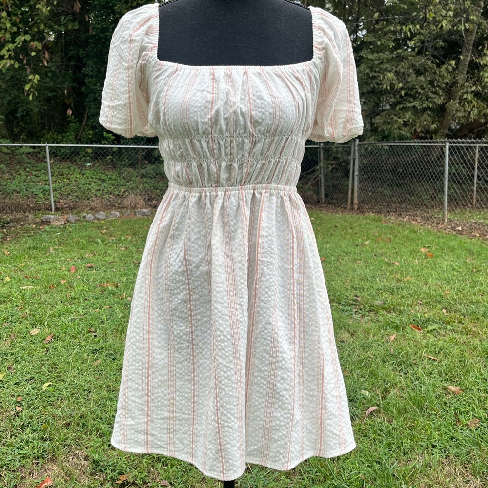 Forever 21 Pink and white Stripe Dress Size Small